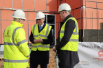 Sir Gavin Williamson is joined by Chris Flint, Managing Director of GF Tomlinson, and Jonathan Price, Staffordshire County Councillor