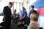 Sir Gavin Williamson meeting with representatives from the Motor Neurone Disease Association in 2021