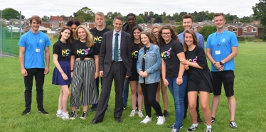 Gavin with NCS members