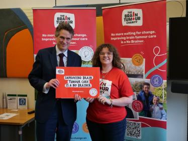 Sir Gavin Williamson meeting with representatives from The Brain Tumour Charity 