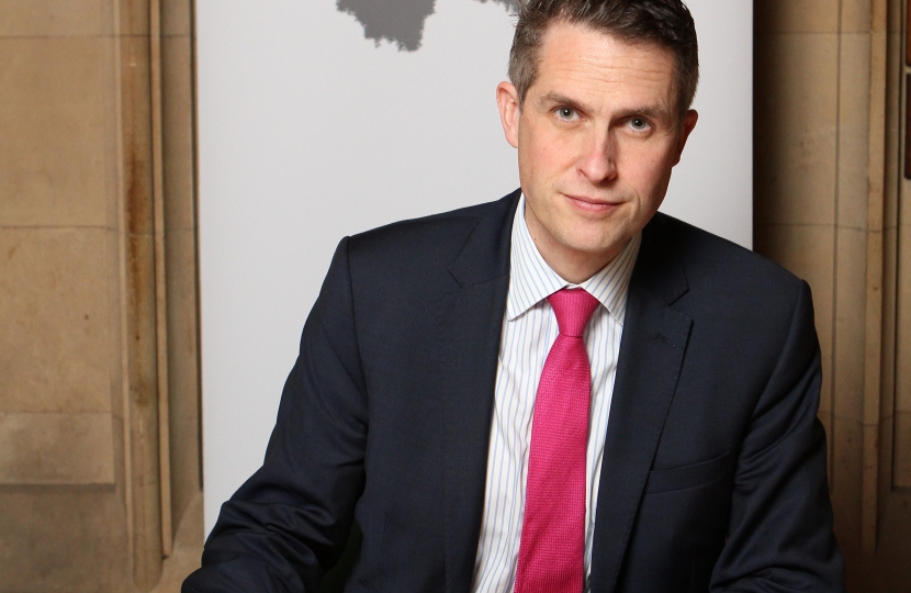 Gavin Williamson MP, signing the Book of Commitment