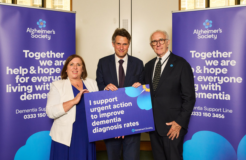 Sir Gavin Williamson is joined by a representative from Alzheimer's Society and actor Sir Johnathan Pryce