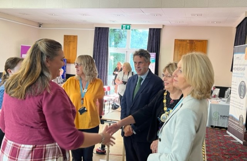 Sir Gavin Williamson met with the Support Staffordshire team