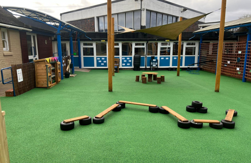 The new playground at Featherstone Academy