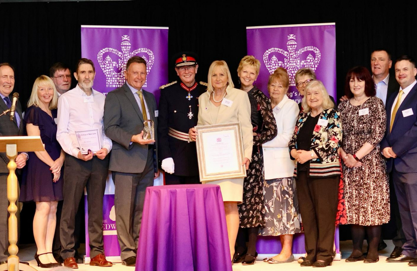 The Edward Marsh Centre receive the King's Award for Voluntary Service