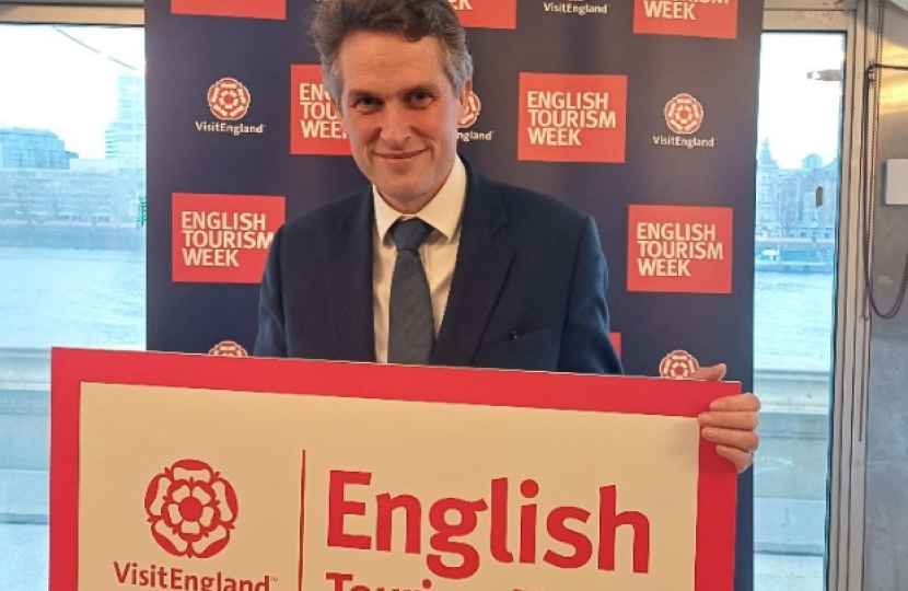 Sir Gavin Williamson takes part in a Parliamentary event to mark English Tourism Week