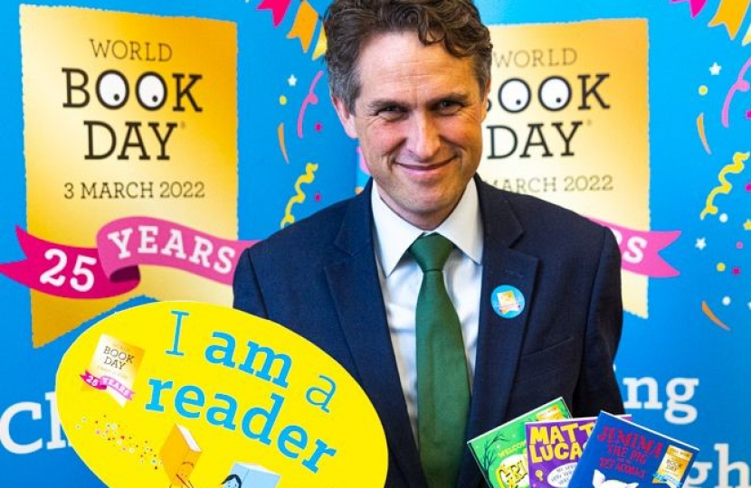 Gavin at the World Book Day Parliamentary Event