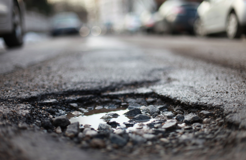 Image of poor road surface