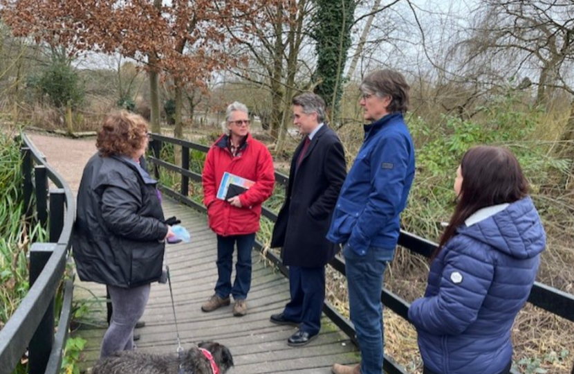Sir Gavin Williamson is shown the facilities at the Wolseley centre