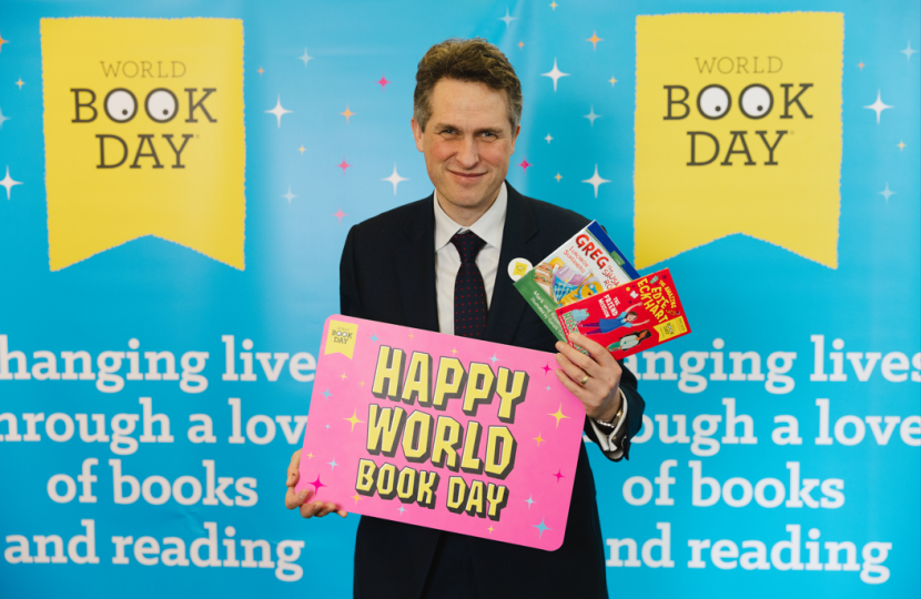 Sir Gavin Williamson joins World Book Day at a parliamentary event