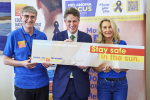 Sir Gavin Williamson is joined by representatives from the UK's Melanoma Awareness charities