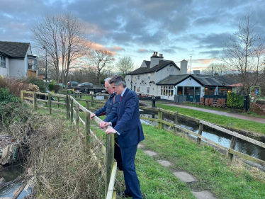 Sir Gavin Williamson is joined by Councillor Phillip Leason, taking a look at the blocked culvert