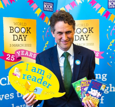 Gavin at the World Book Day Parliamentary Event