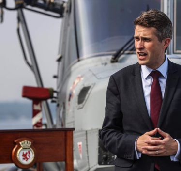 Sir Gavin Williamson during his time as Secretary of State for Defence