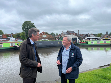 Sir Gavin Williamson backs a campaign to keep canals alive. 