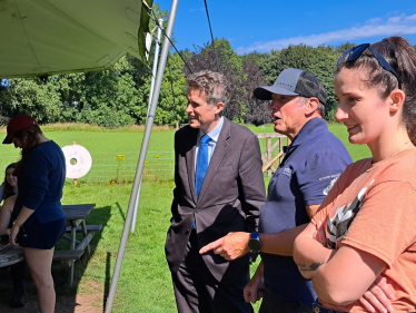 Sir Gavin Williamson visited a National Citizen Service programme in Coven.