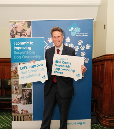 Sir Gavin Williamson attending a Parliamentary event with Blue Cross